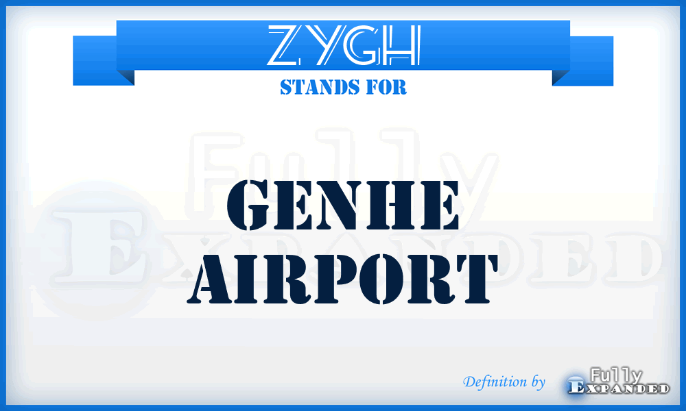 ZYGH - Genhe airport