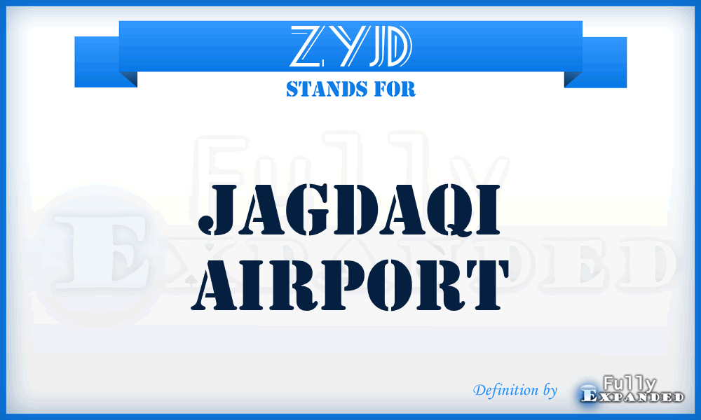 ZYJD - Jagdaqi airport