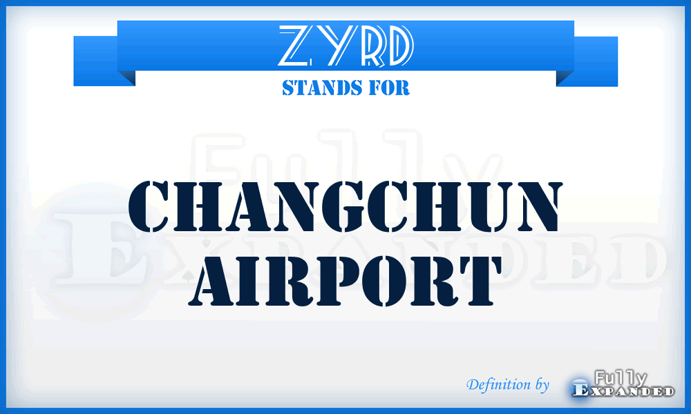 ZYRD - Changchun airport