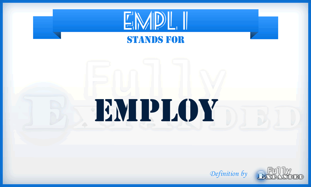 empl 1 - employ