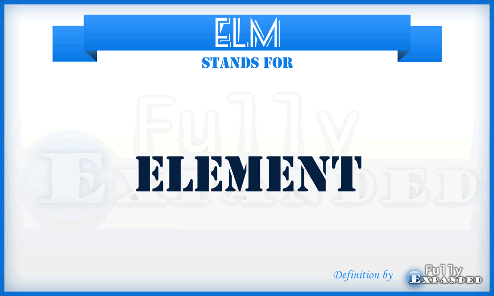 elm - element