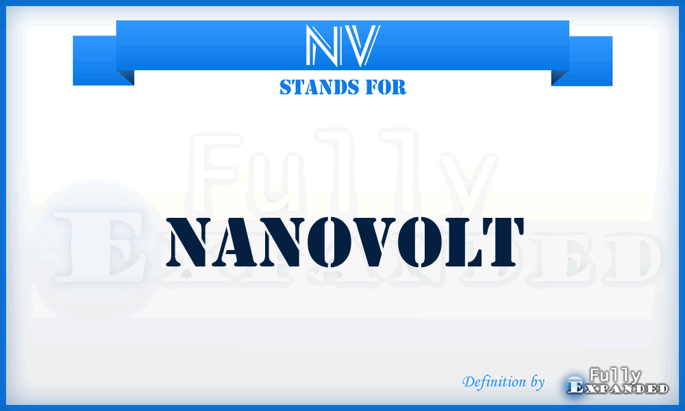 nV - nanovolt