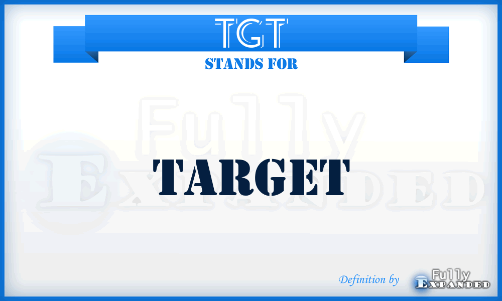 tgt - target